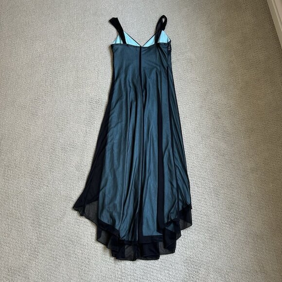 Trixxi vintage y2k blue sparkly high low prom dress womens deadstock hoco fairy - Picture 12 of 13